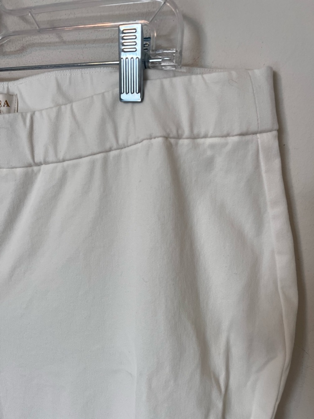 Laura Petites White Lace Hem Cropped Pants Sz 16P | The Boys Wardrobe - Picture 3 of 9